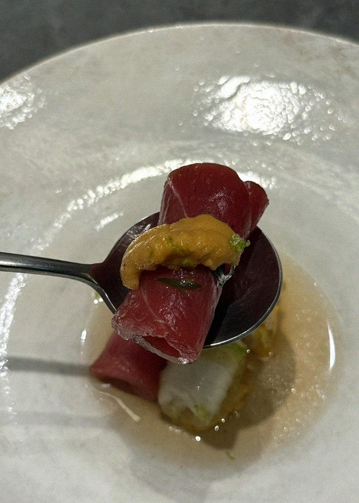 WOOHANA Yeouido · a plated course of Hanwoo beef