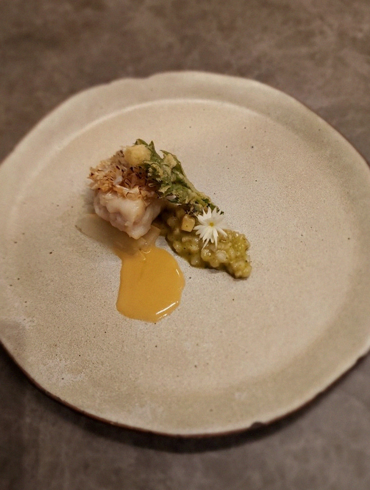 GOWOOGA Gwanghwamun · a plated course of Hanwoo beef