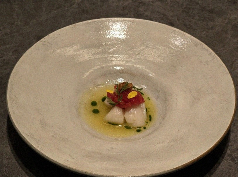 WOOHANA Jonggak · a plated course of Hanwoo beef