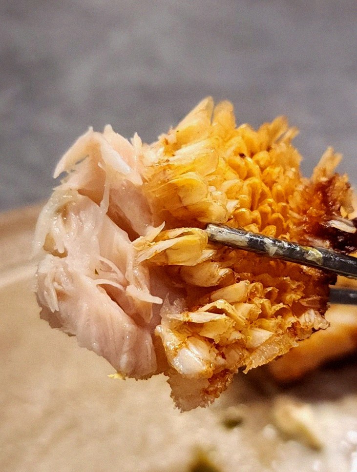WOOHANA Jonggak · seafood course served alongside the beef
