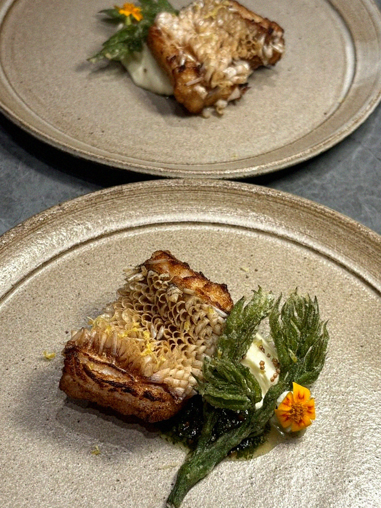 WOOHANA Yeouido · a plated course of Hanwoo beef
