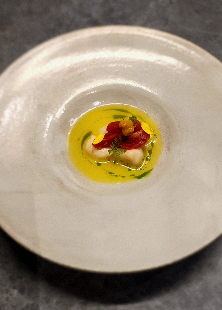 WOOHANA Jonggak · a plated course of Hanwoo beef