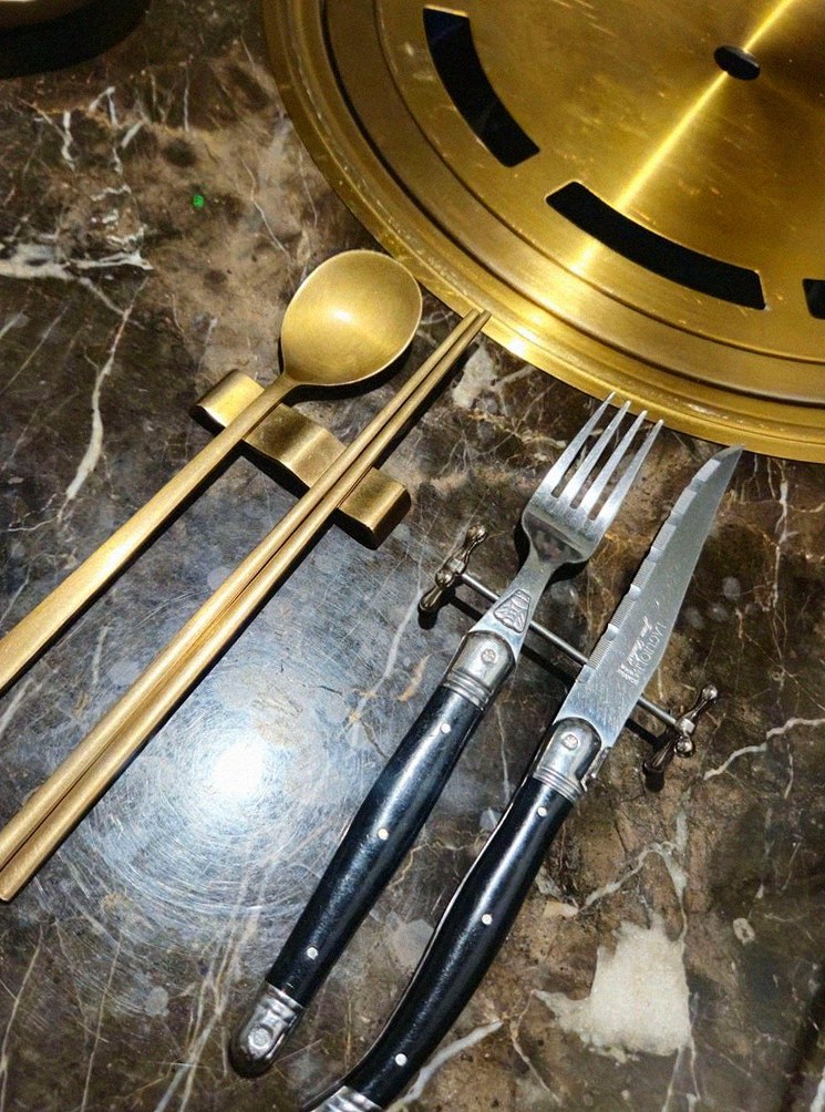 DAEBOJUNG City Hall · the full Hanwoo omakase table