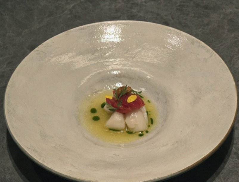 WOOHANA Yeouido · a plated course of Hanwoo beef