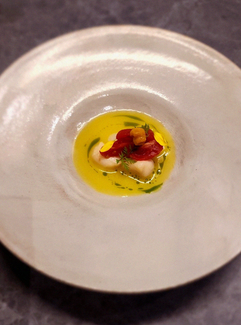 WOOHANA Jonggak · a plated course of Hanwoo beef