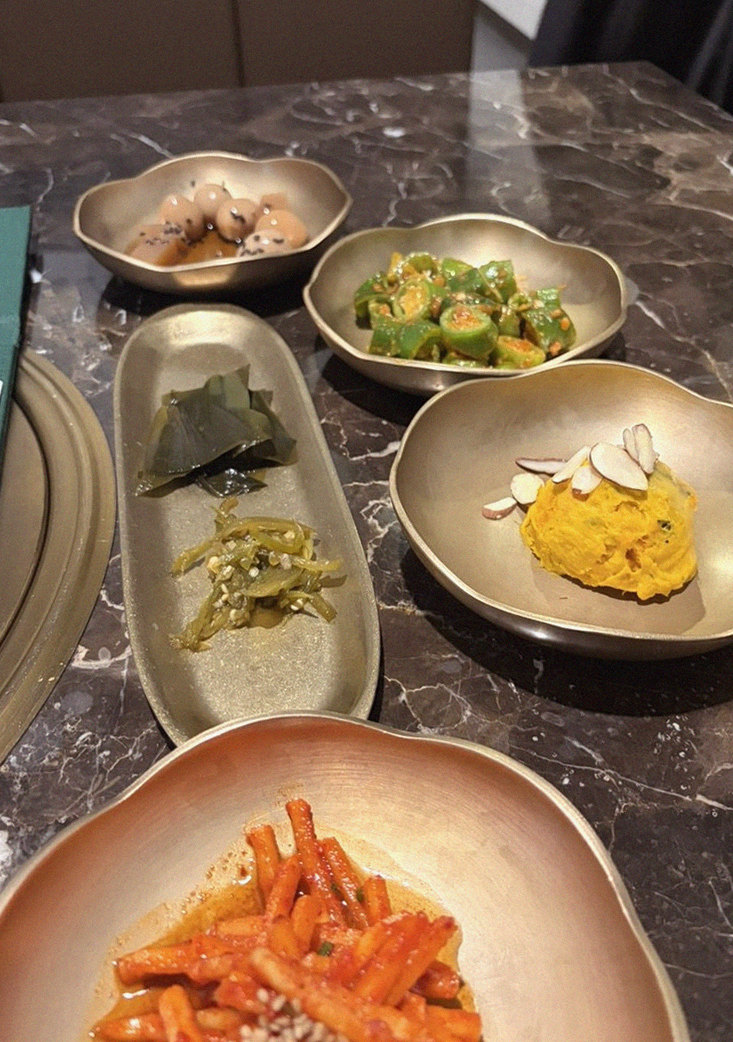 DAEBOJUNG City Hall · assorted Korean side dishes (banchan)