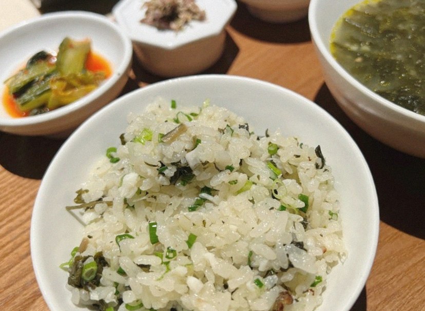 WOOARA Yeouido · the rice course with accompaniments