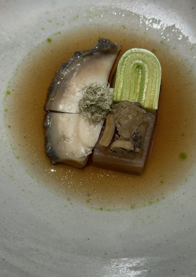 WOOARA Gwanghwamun · a plated course of Hanwoo beef
