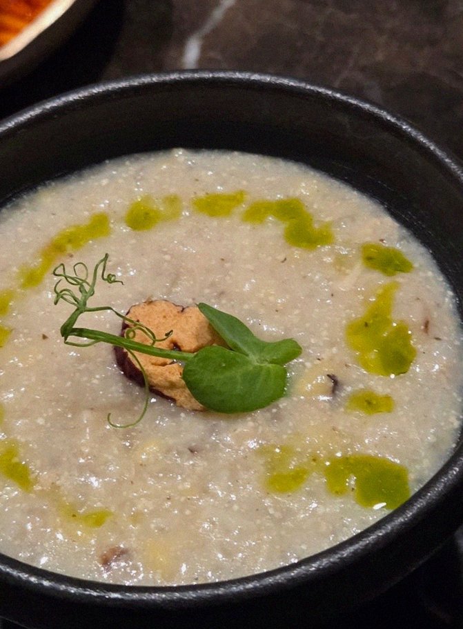 DAEBOJUNG City Hall · a warm soup to finish the course