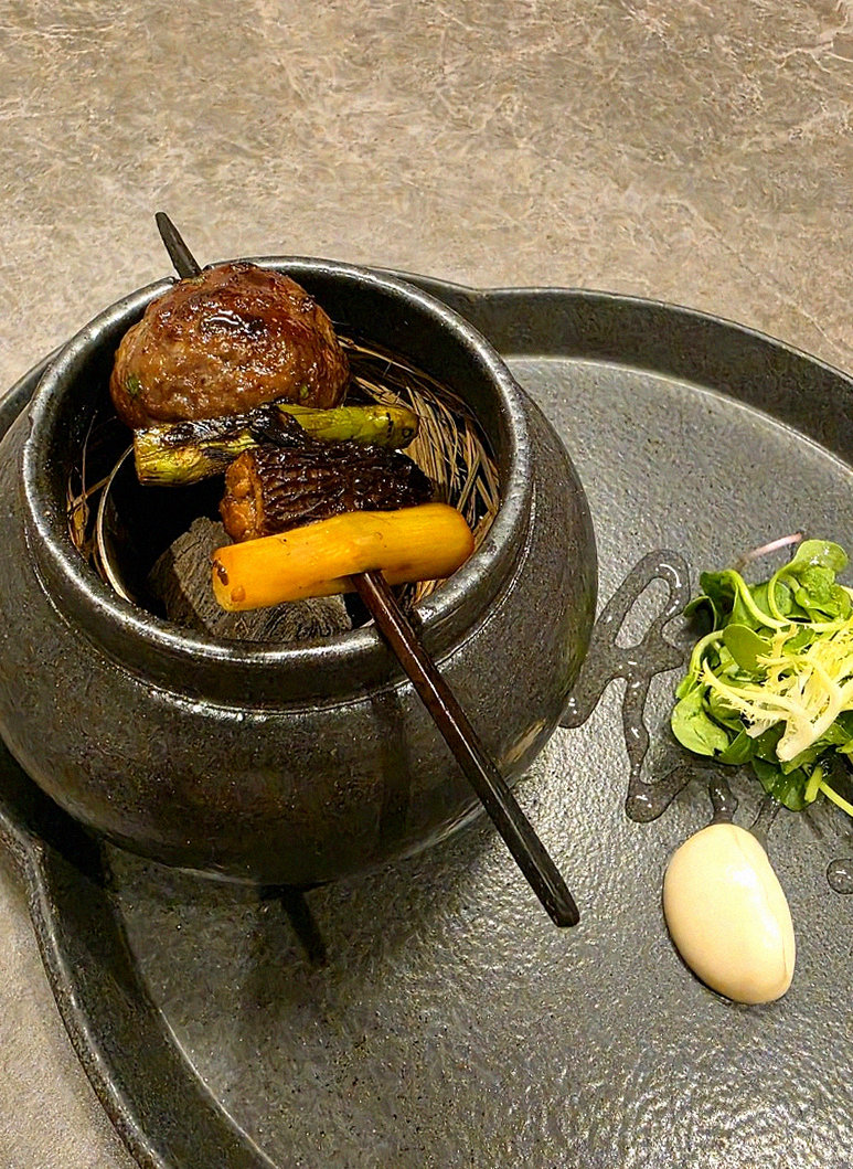 GOWOOGA Gwanghwamun · a plated course of Hanwoo beef
