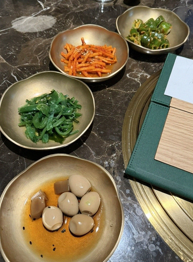 DAEBOJUNG City Hall · assorted Korean side dishes (banchan)