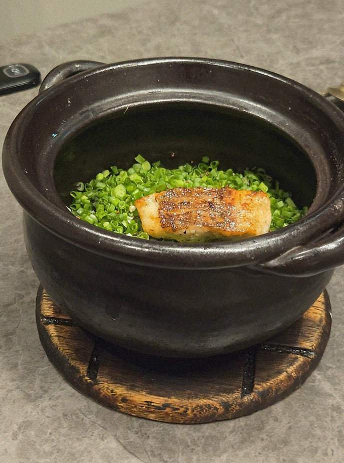 GOWOOGA Gwanghwamun · a warm soup to finish the course