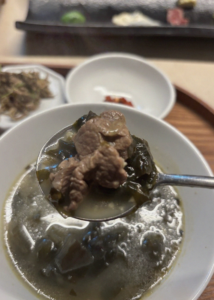WOOARA Yeouido · a warm soup to finish the course