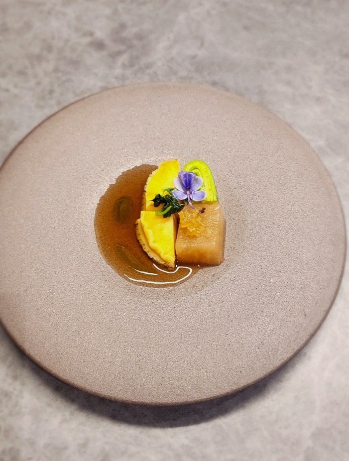 WOOHANA Yeouido · a plated course of Hanwoo beef