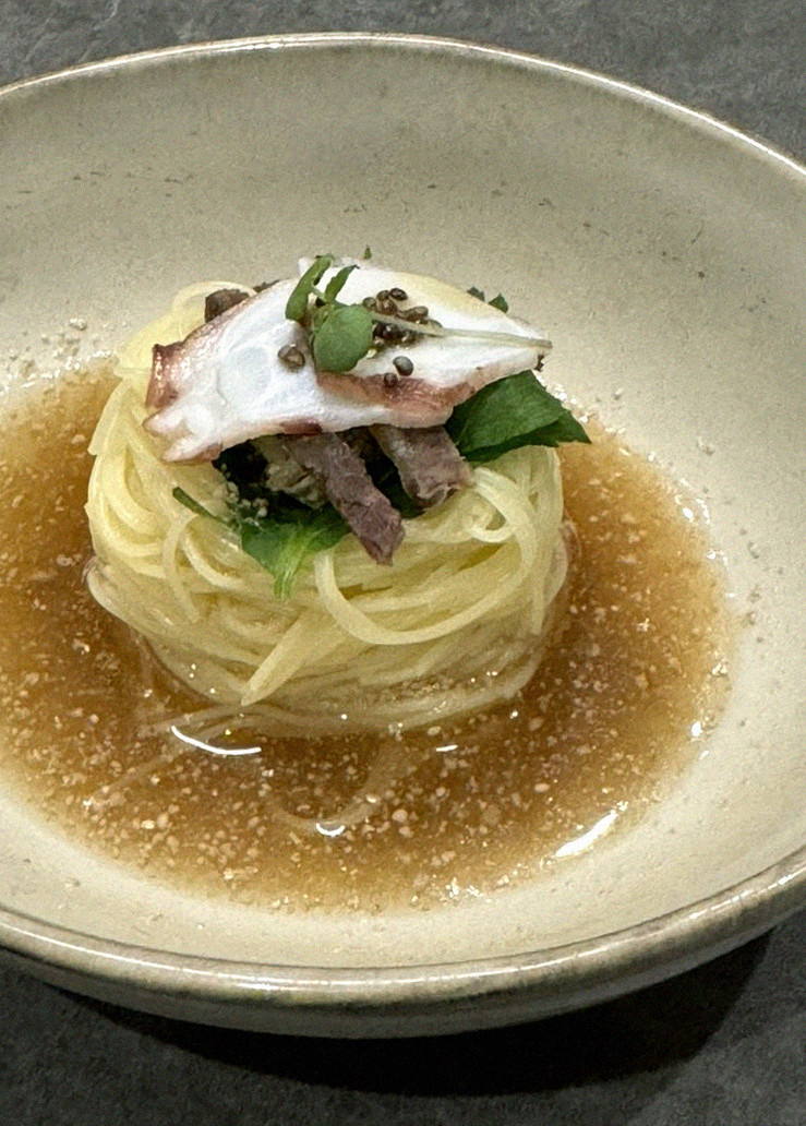 GOWOOGA Gwanghwamun · a plated course of Hanwoo beef