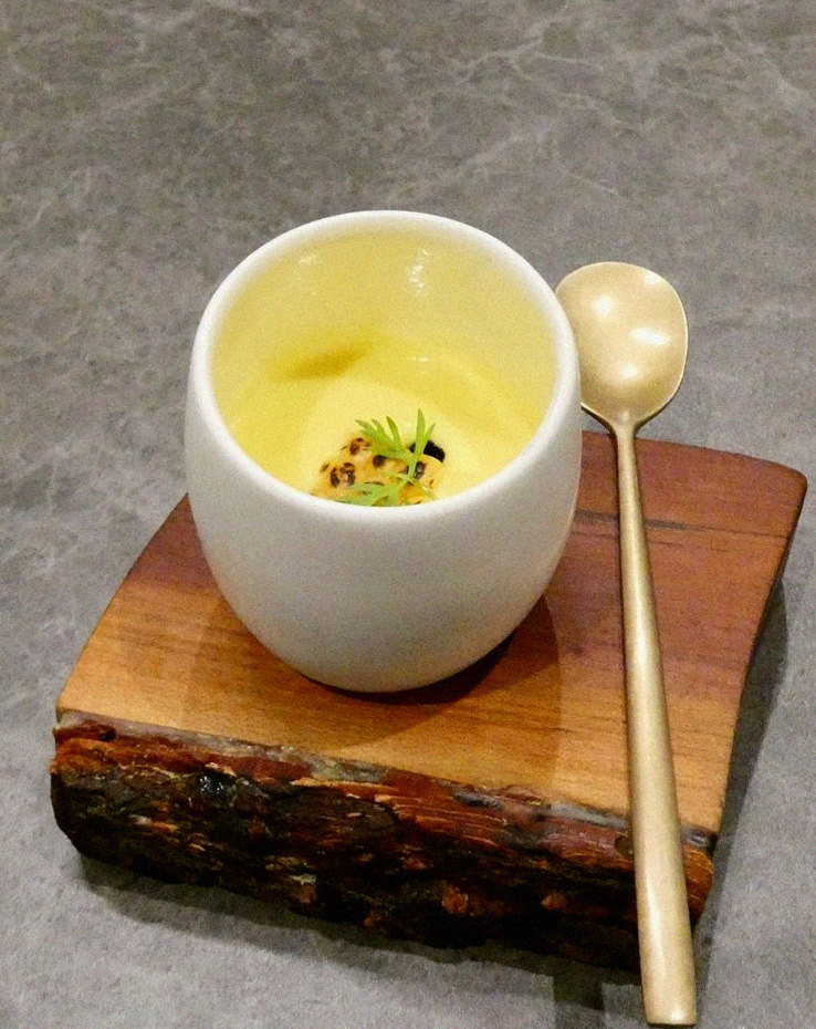 GOWOOGA Gwanghwamun · a warm soup to finish the course