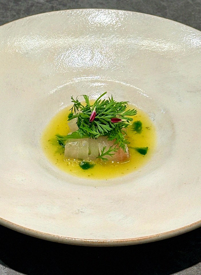 GOWOOGA Gangnam·Yeoksam · a plated course of Hanwoo beef