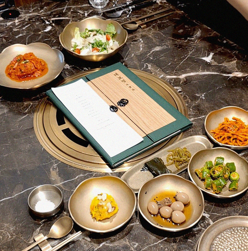 DAEBOJUNG City Hall · the full Hanwoo omakase table