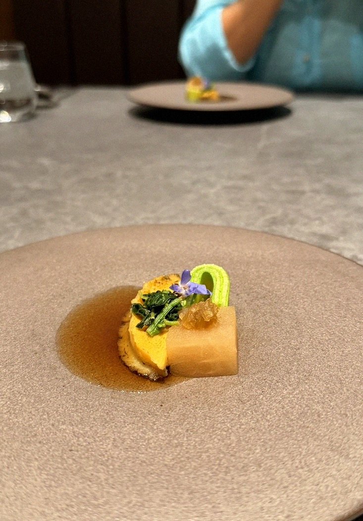 WOOHANA Jonggak · a plated course of Hanwoo beef