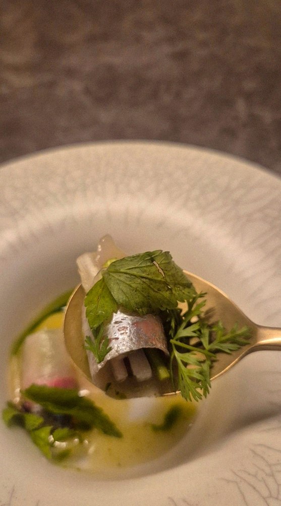 GOWOOGA Yeouido · a plated course of Hanwoo beef