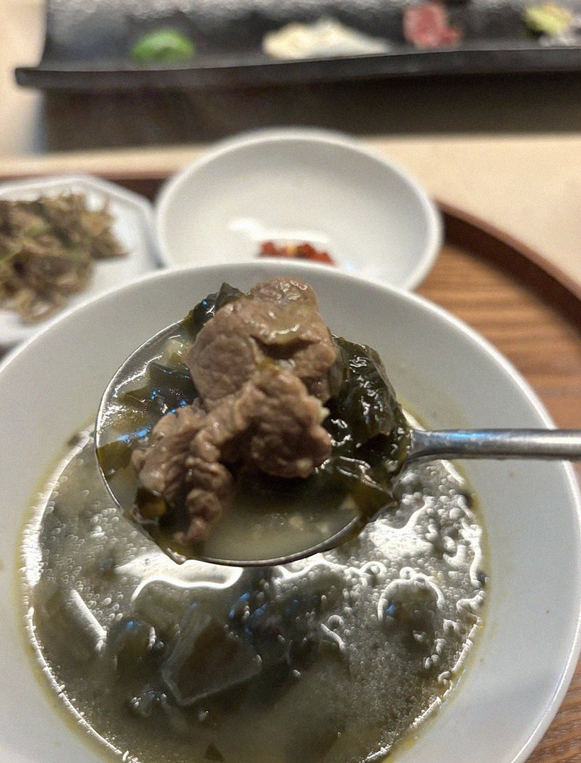 WOOARA Yeouido · a warm soup to finish the course