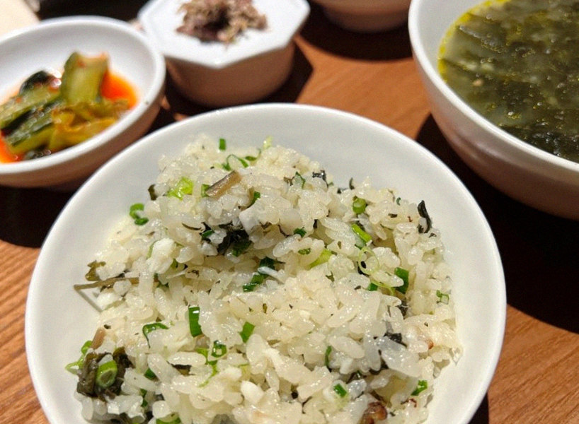 WOOARA Yeouido · the rice course with accompaniments