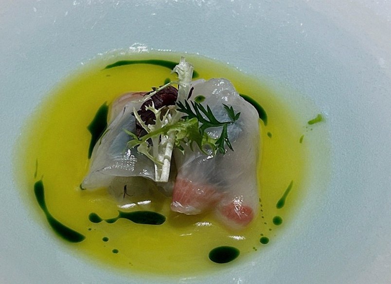 WOOARA Yeouido · a plated course of Hanwoo beef