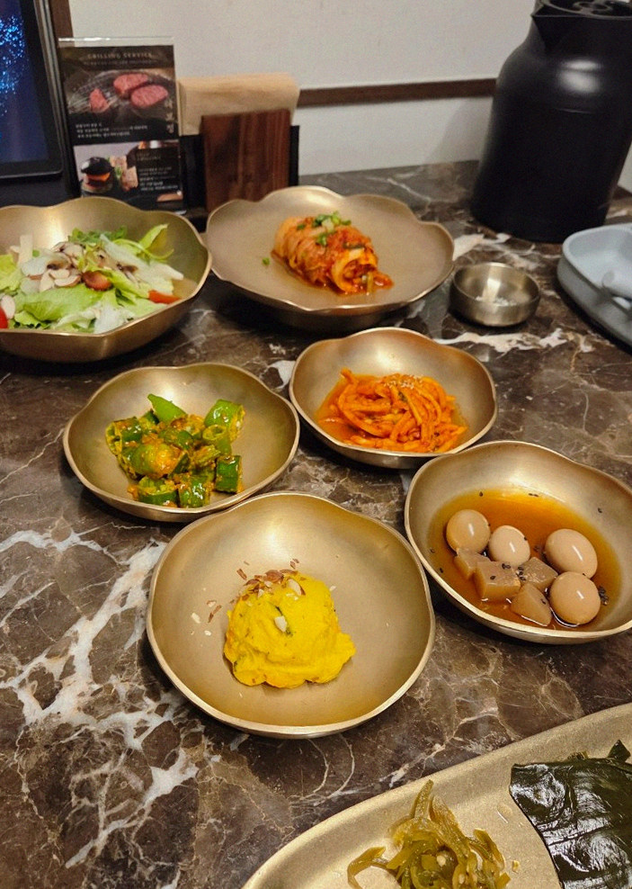 DAEBOJUNG City Hall · assorted Korean side dishes (banchan)