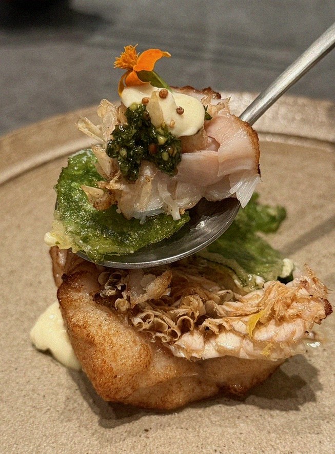 WOOHANA Yeouido · seafood course served alongside the beef