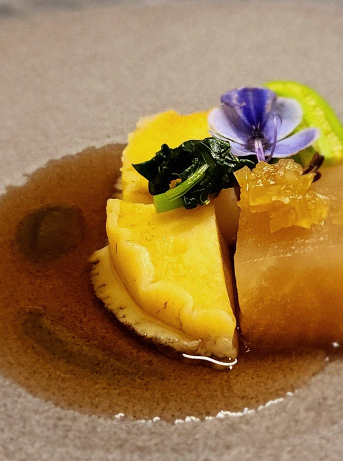 WOOHANA Yeouido · a plated course of Hanwoo beef