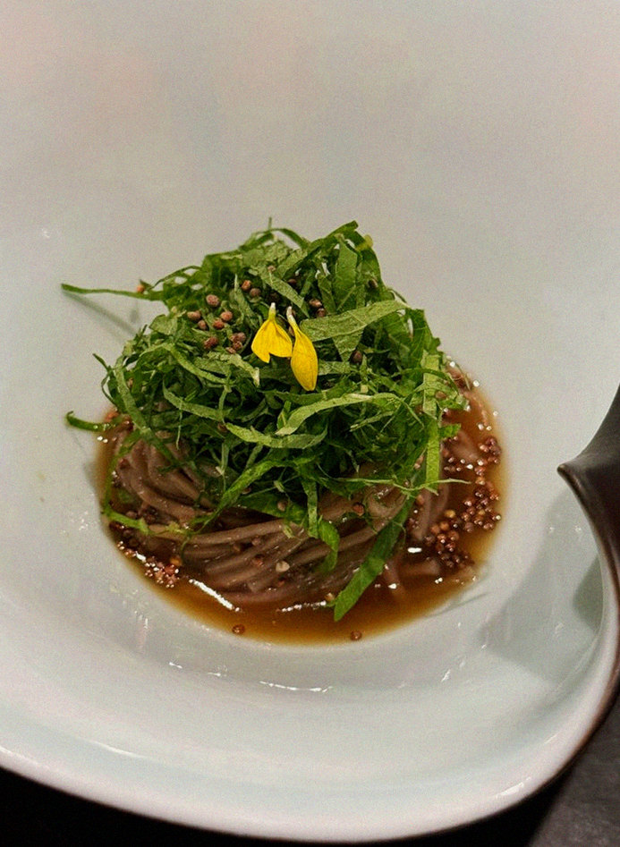 DAEBOJUNG Yeouido · a plated course of Hanwoo beef