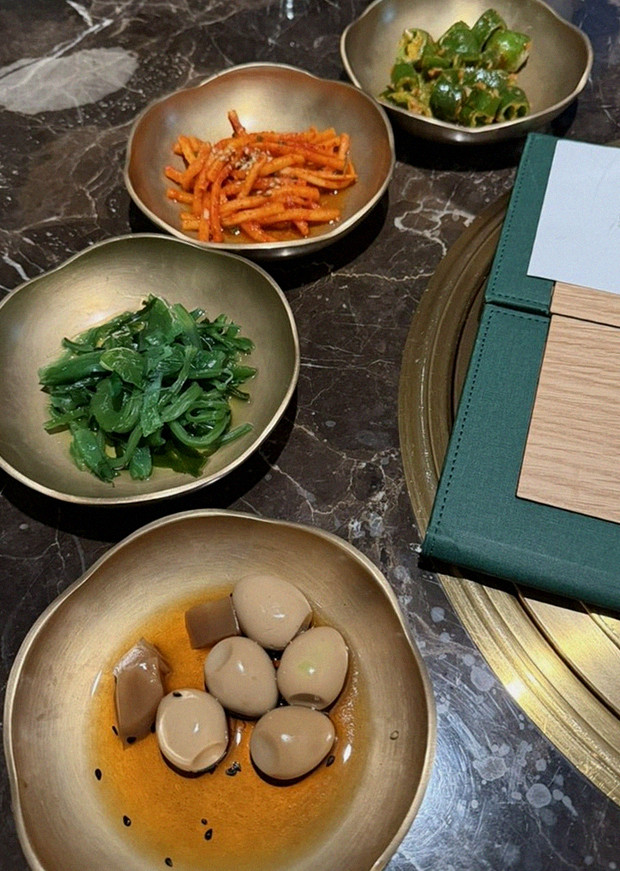 DAEBOJUNG City Hall · assorted Korean side dishes (banchan)