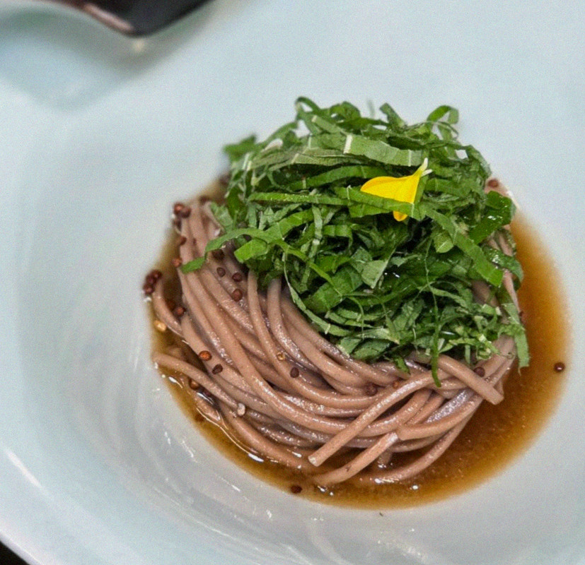 DAEBOJUNG City Hall · a plated course of Hanwoo beef