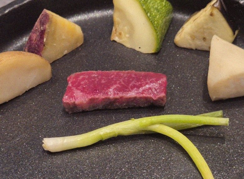 WOOHANA Yeouido · a plated course of Hanwoo beef