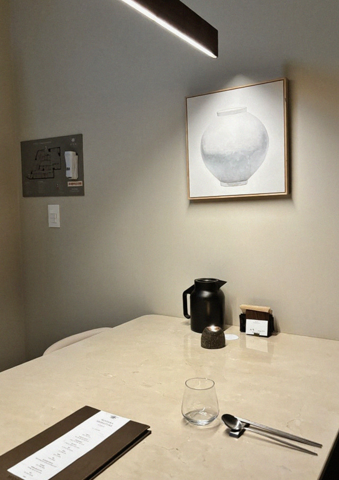 WOOARA Gwanghwamun · a private dining room — every table is a private room