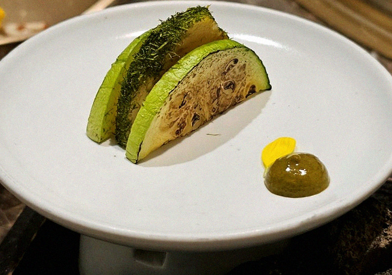 DAEBOJUNG Yeouido · a plated course of Hanwoo beef