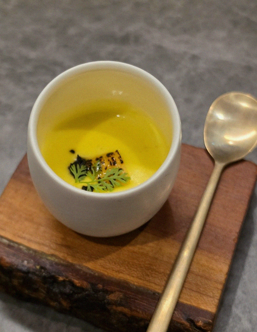 GOWOOGA Gwanghwamun · a warm soup to finish the course