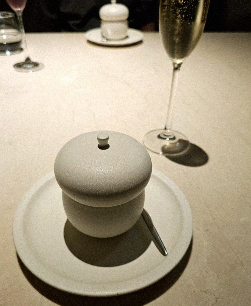 WOOARA Yeouido · a plated course of Hanwoo beef