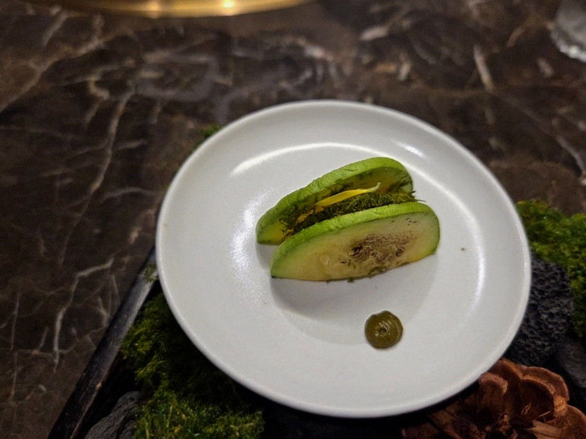 DAEBOJUNG Yeouido · a plated course of Hanwoo beef