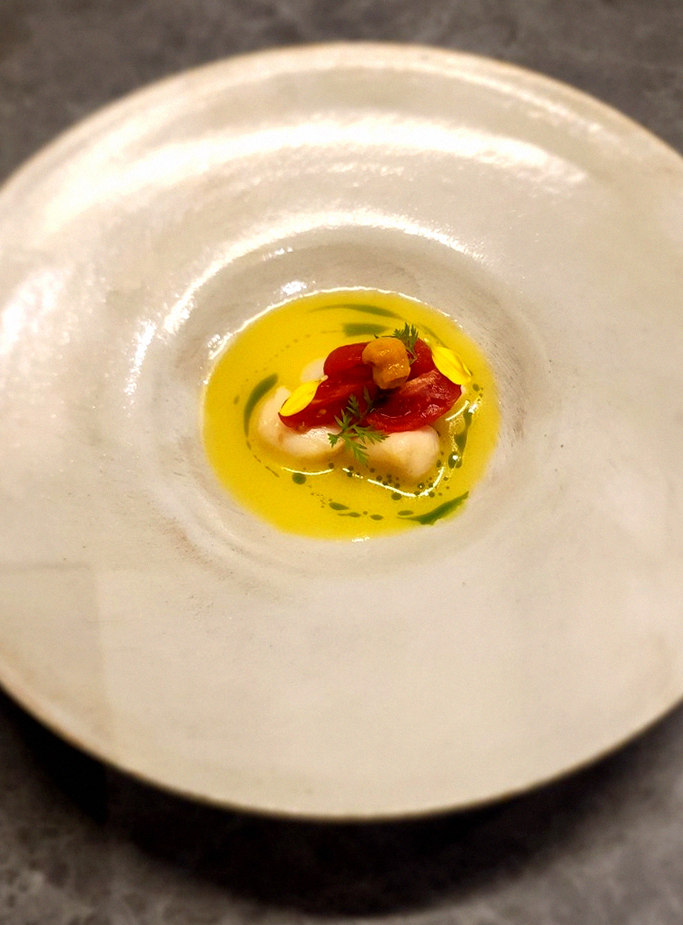 WOOHANA Yeouido · a plated course of Hanwoo beef
