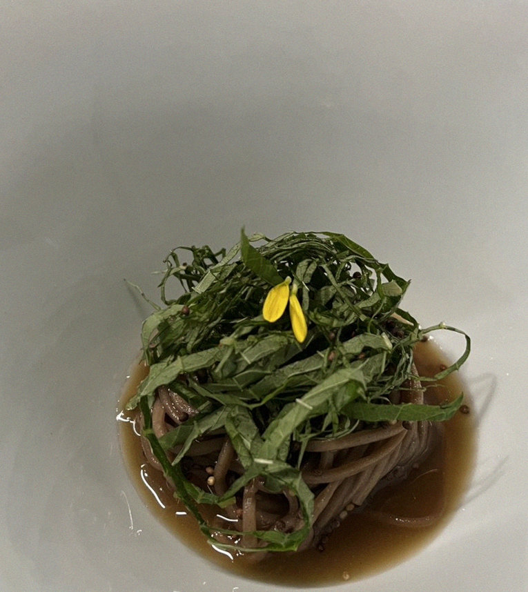 DAEBOJUNG Yeouido · a plated course of Hanwoo beef