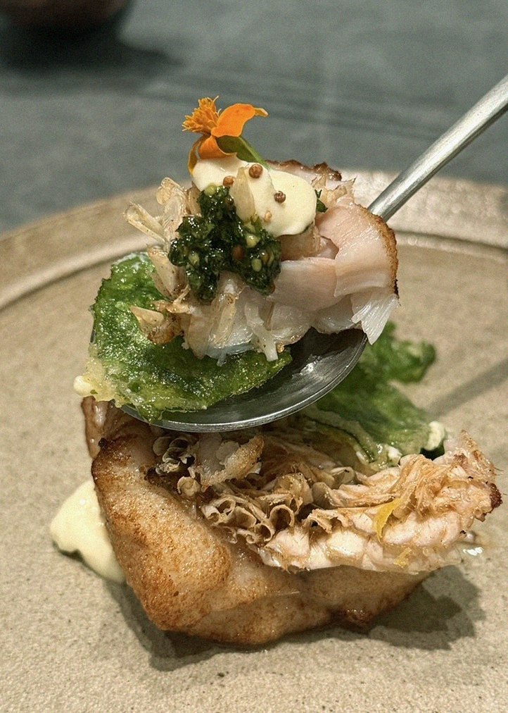 WOOHANA Yeouido · seafood course served alongside the beef