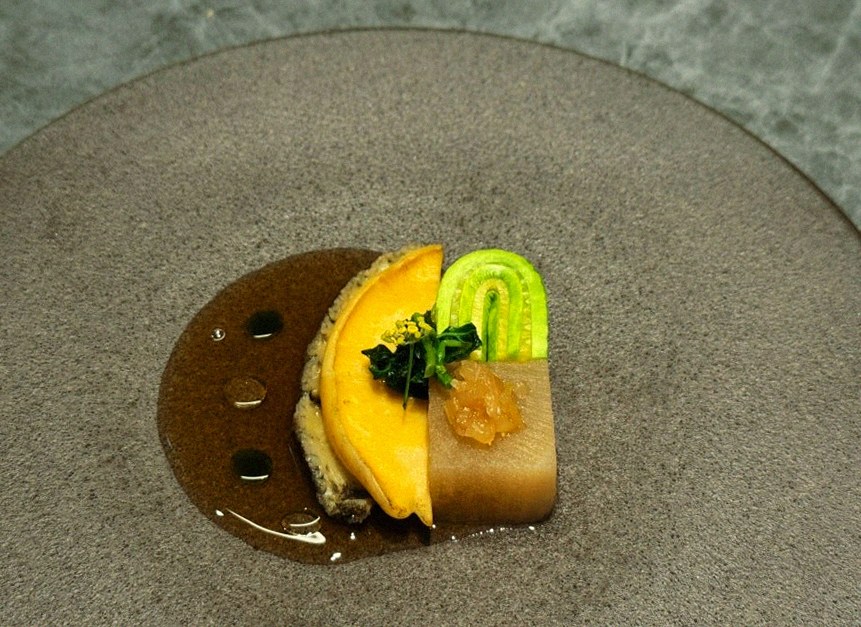 WOOHANA Yeouido · a plated course of Hanwoo beef