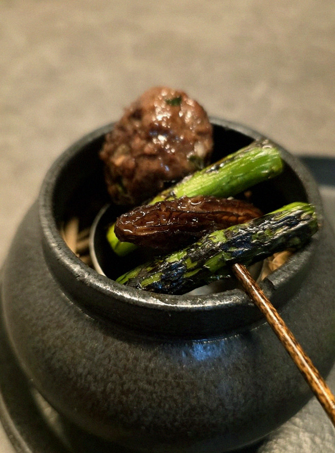 GOWOOGA Yeouido · a plated course of Hanwoo beef