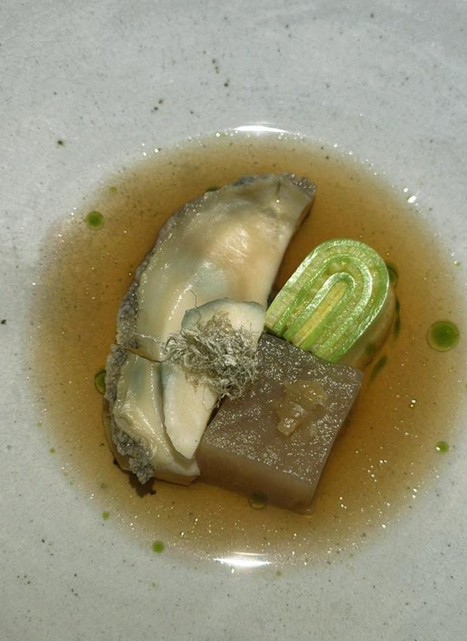 WOOARA Gwanghwamun · seafood course served alongside the beef