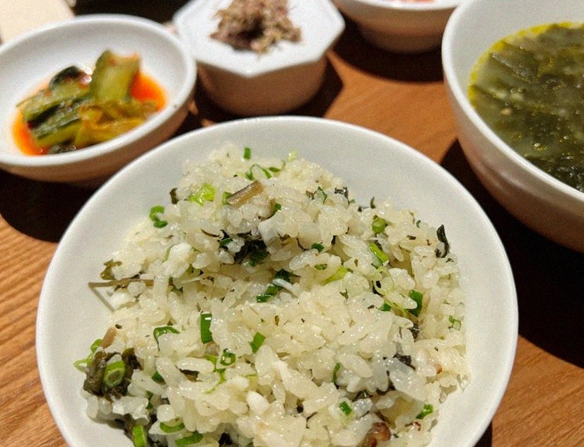 WOOARA Yeouido · the rice course with accompaniments