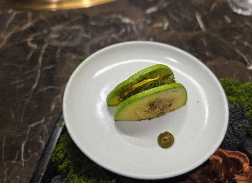 DAEBOJUNG Yeouido · a plated course of Hanwoo beef