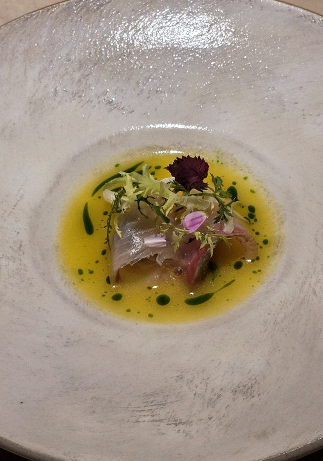 WOOARA Gwanghwamun · a plated course of Hanwoo beef