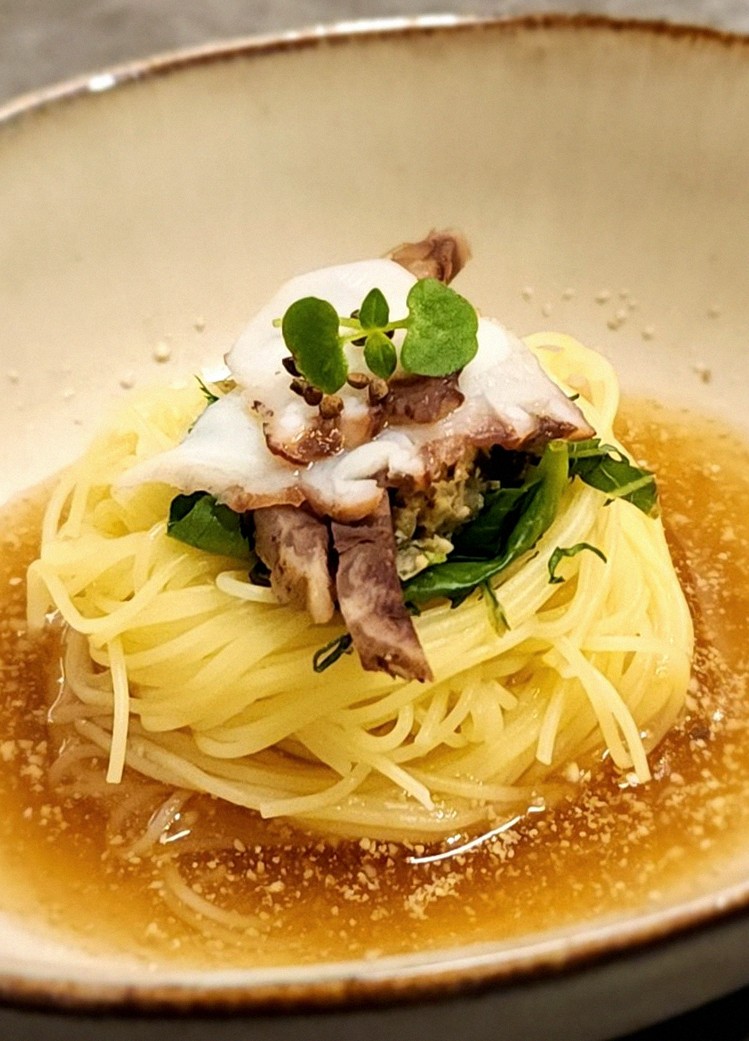 GOWOOGA Gwanghwamun · a plated course of Hanwoo beef