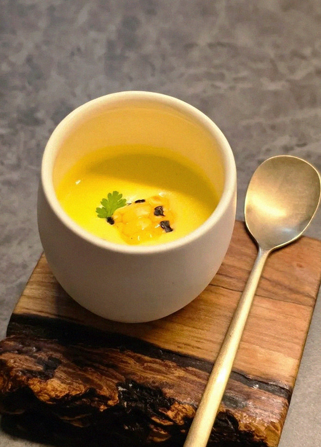 GOWOOGA Yeouido · a warm soup to finish the course